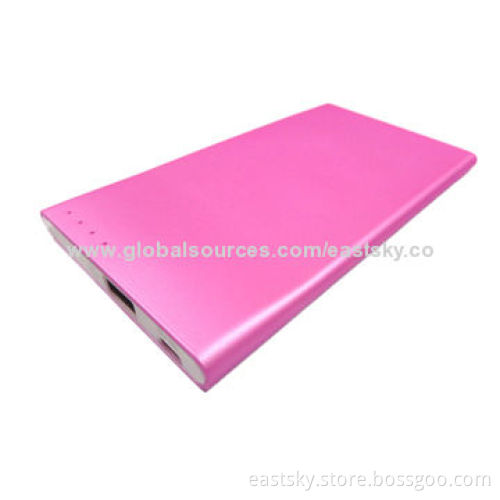 Promotional Slim Power Bank with 2,500mAh Capacity